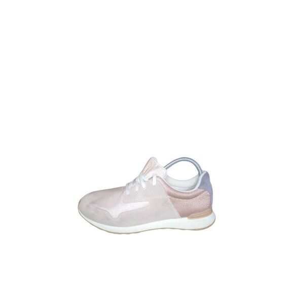 Clarks Sneakers Women Sz 10 Lace Up Suede Copper Salmon Everyday Running Workout - Picture 1 of 6